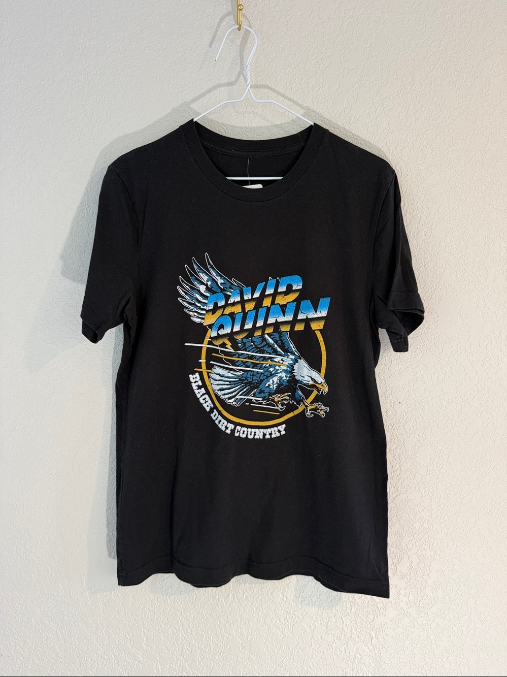 David Quinn Graphic Black Dirt Country Music tee